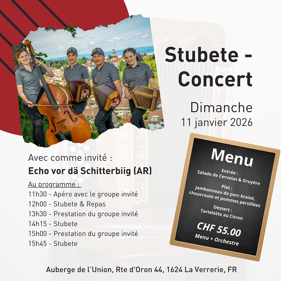 Stubete-Concert avec Echo von dä Schitterbiig (AR)