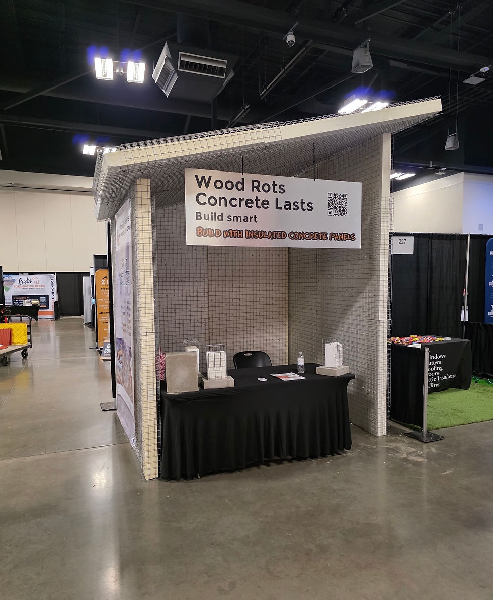 Concrete StrukSures booth at the Austin Home Show