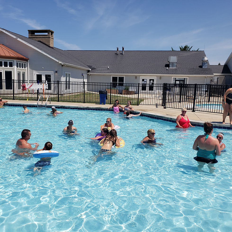 people swimming