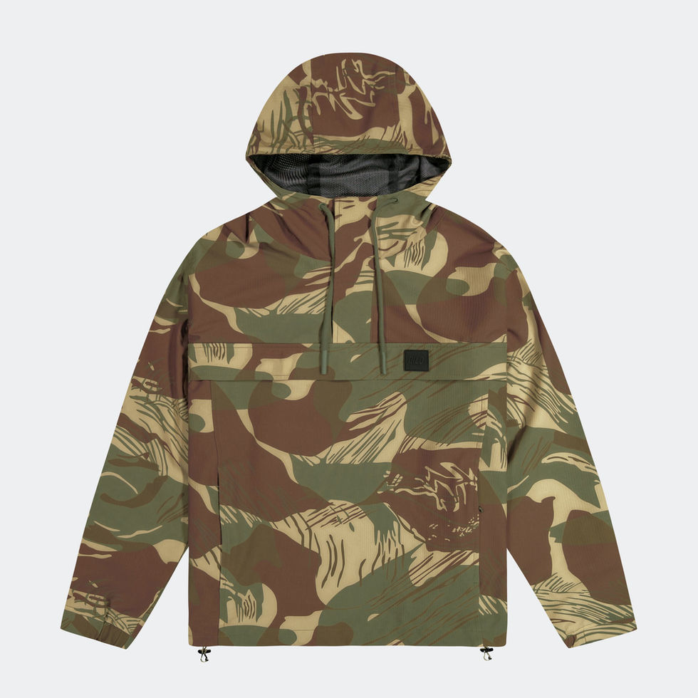QILO x Field Ethos Nordwind WR Anorak in Rhodesian Brushstroke front view