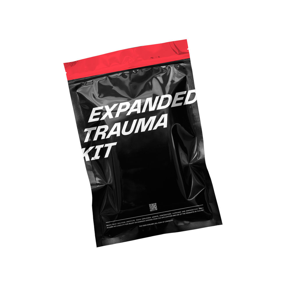 Front view of Blackbear Solution Expanded Trauma Kit (ETK)