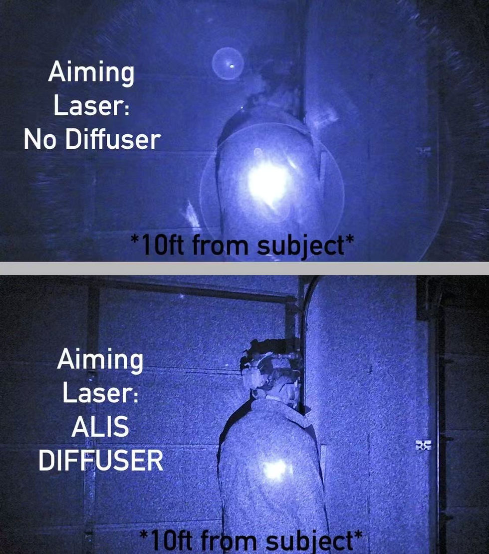 Difference between a laser that has a SomoGear functional IR filter and one that doesn't have it