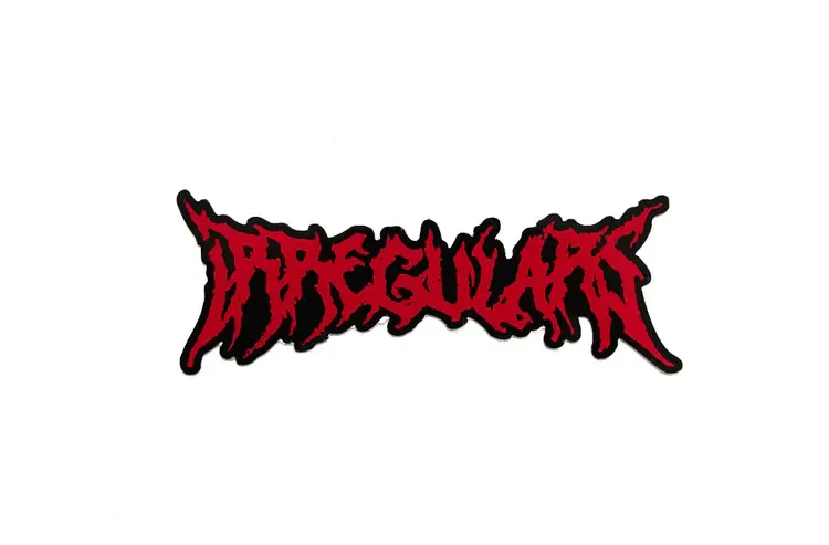 Red color Irregular Defense "Irregulars" sticker