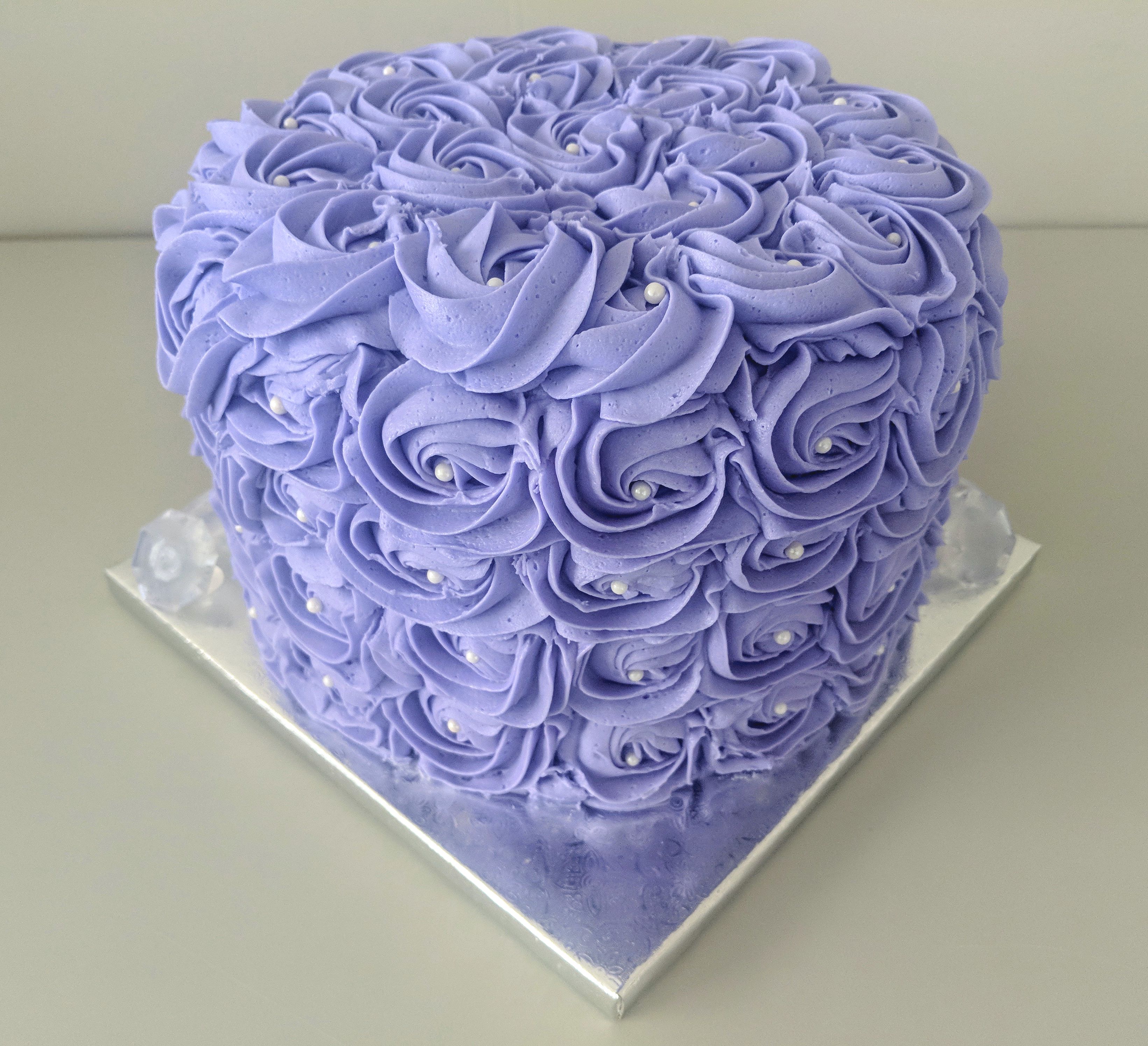 Lavender Rosette Cake