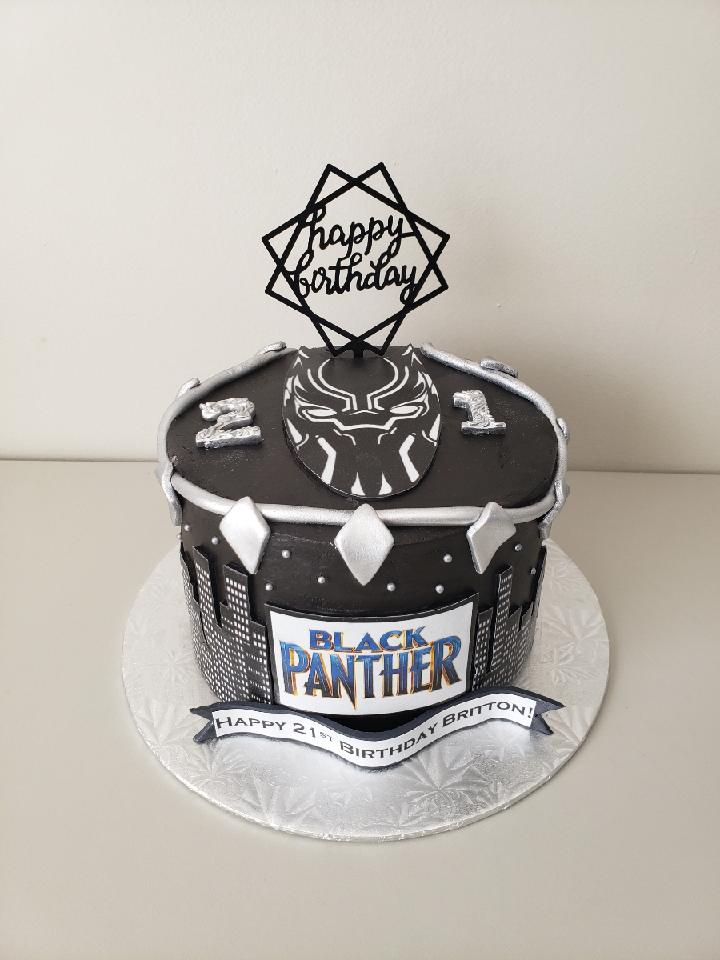 Black Panther Birthday Cake