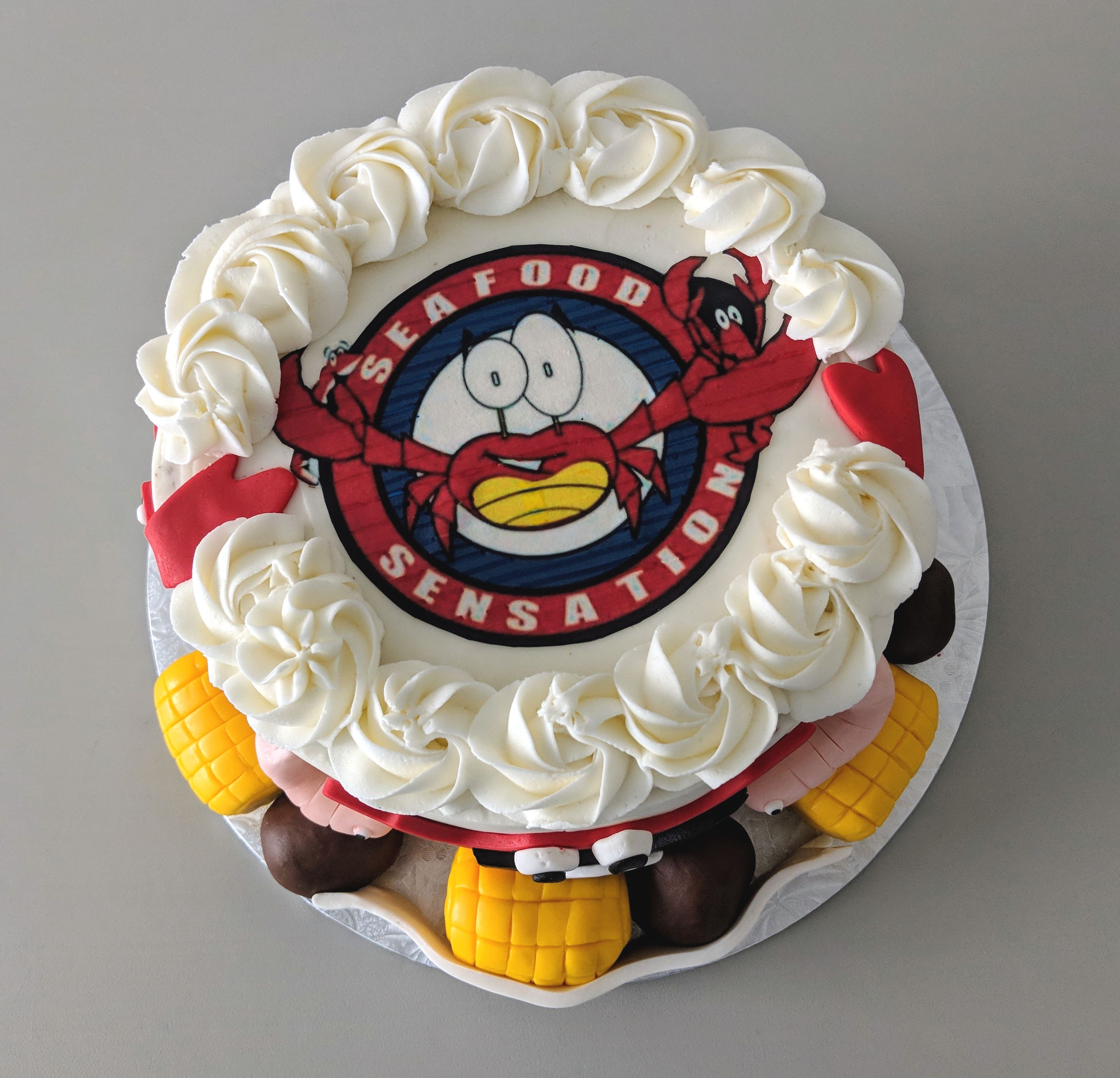 Seafood Sensations Cake (top)