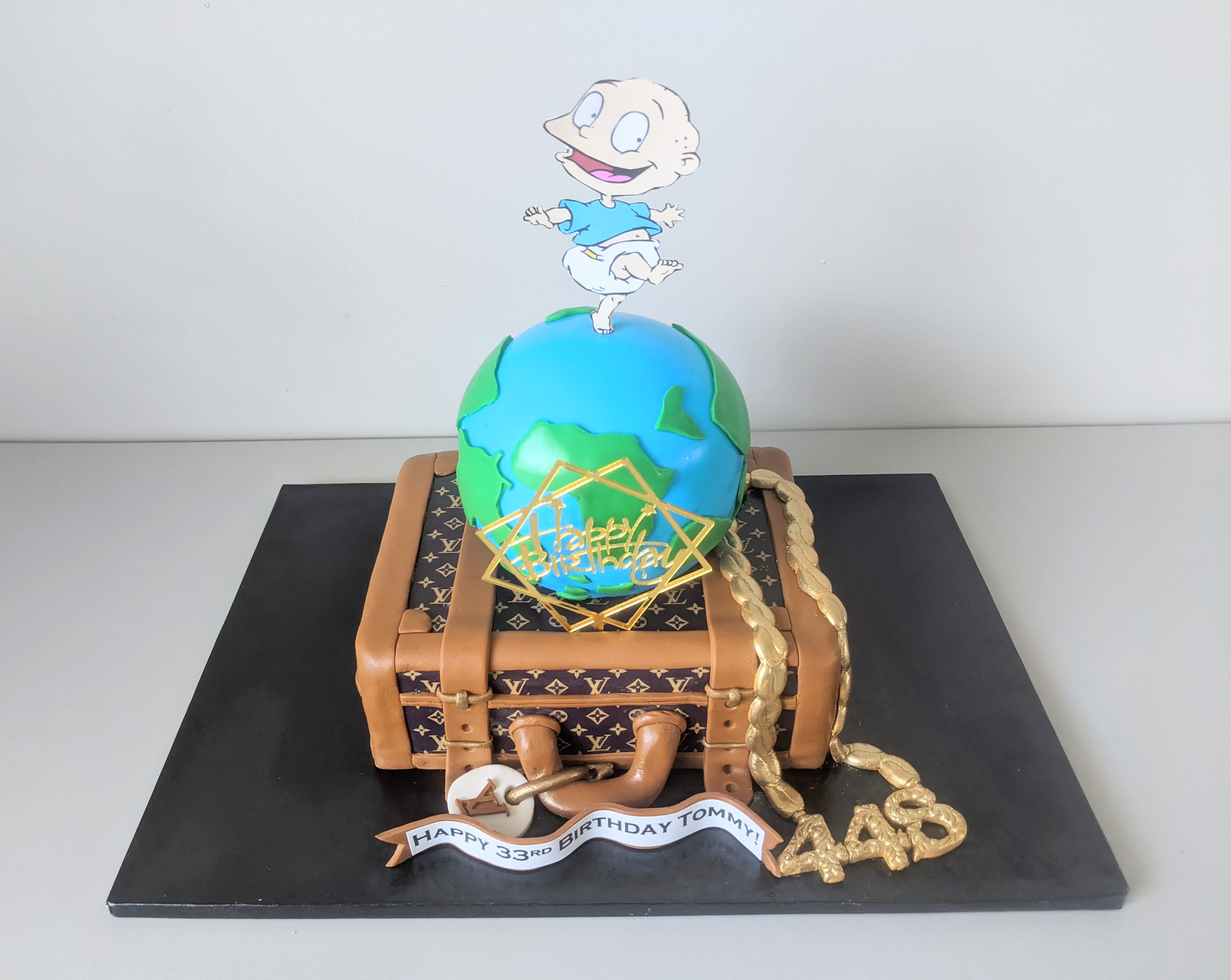 Louis Vuitton And Travel Birthday Cake