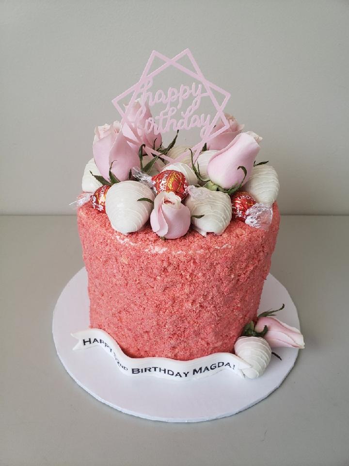 Strawberry Crunch Cake