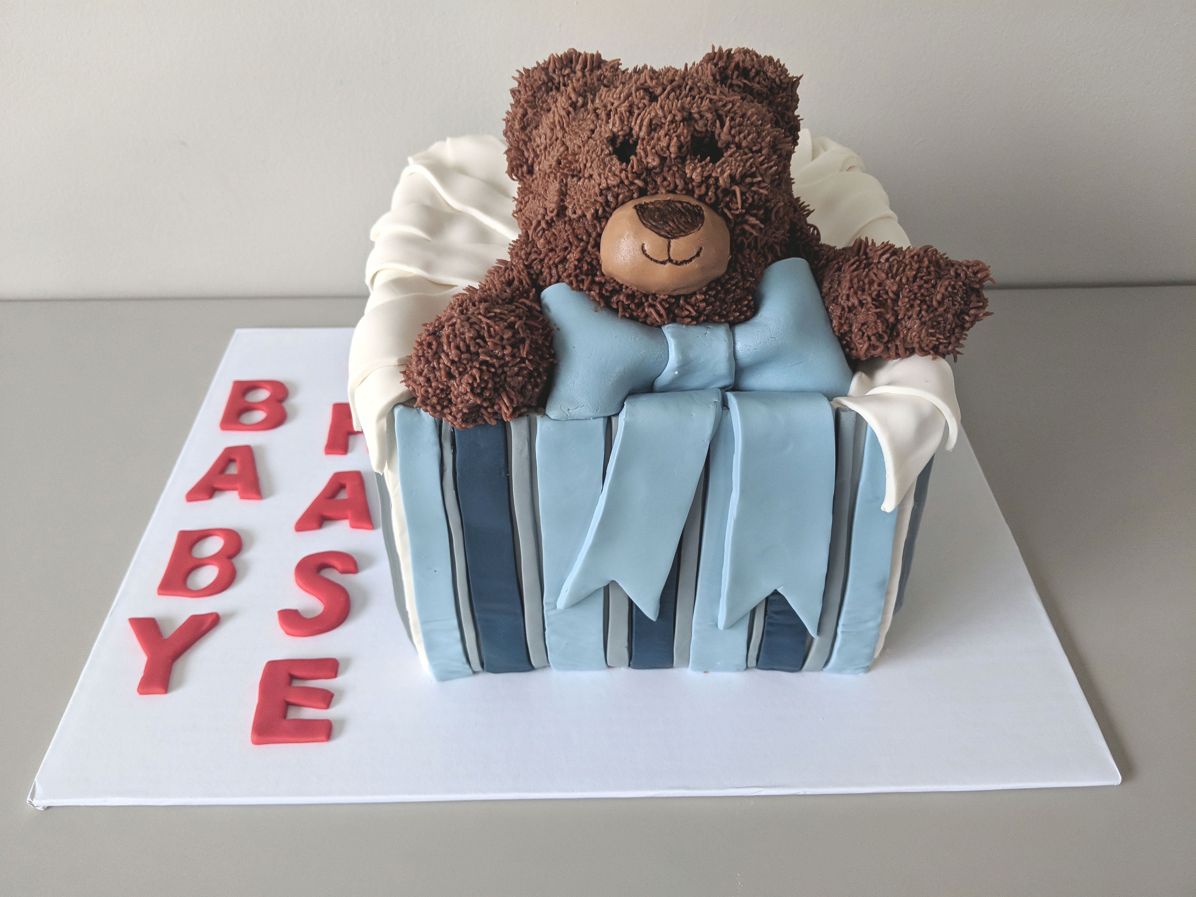 Teddy Bear Shower Cake
