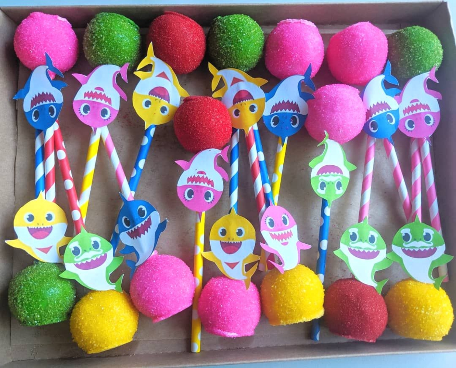 Baby Shark Cake Pops