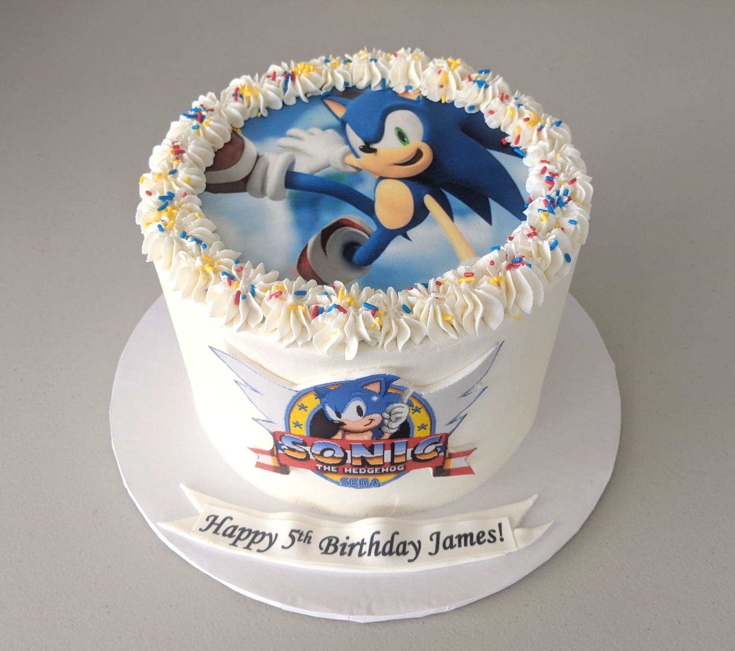 Sonic The Hedgehog Birthday Cake