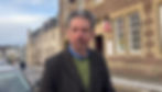 Torcuil Crichton outside stornoway Post Office