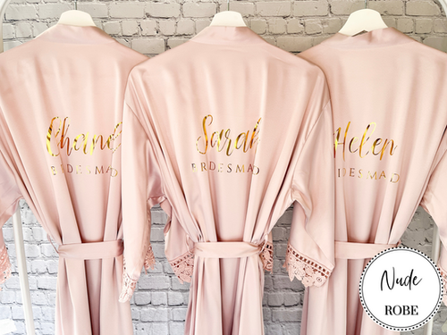 Personalised Prom Robe Personalised Bridal Robes