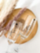 Personalied mr and mrs champagne flutes