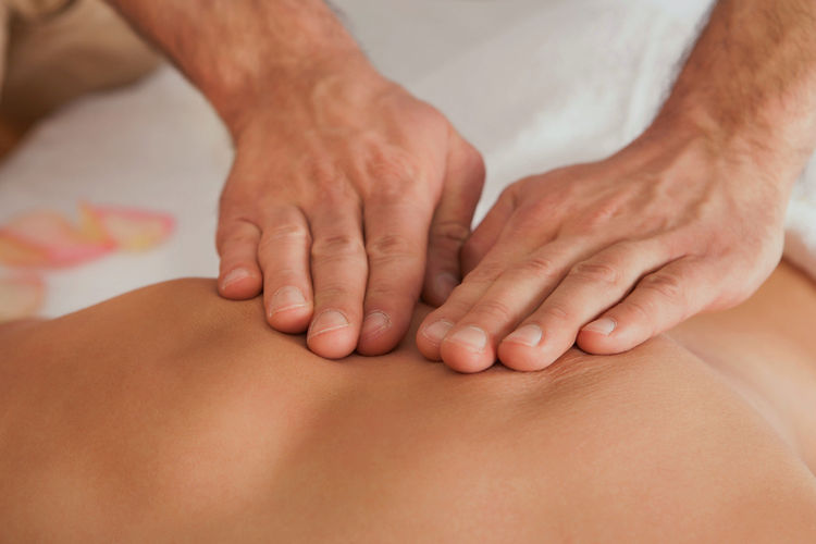 A Person Getting A Massage