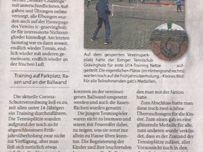und schon wieder in der Zeitung :)