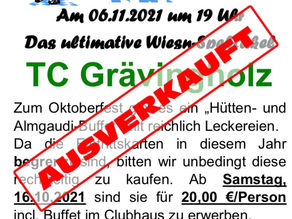 Oktoberfest ausverkauft