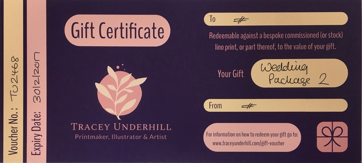 Gift Voucher/Certificate for Wedding Package 2.