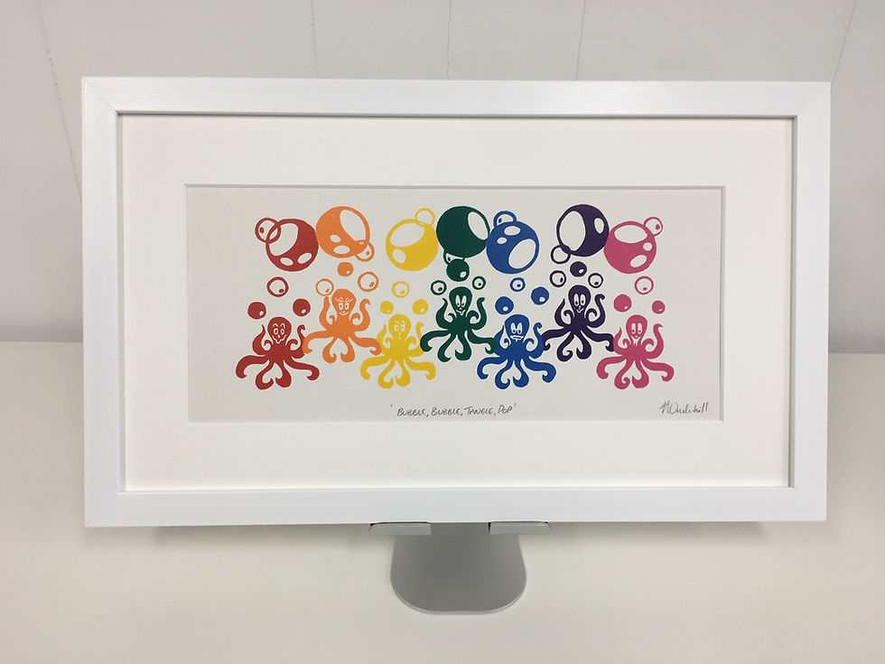 Thumbnail: 16 x 9 inch white frame
