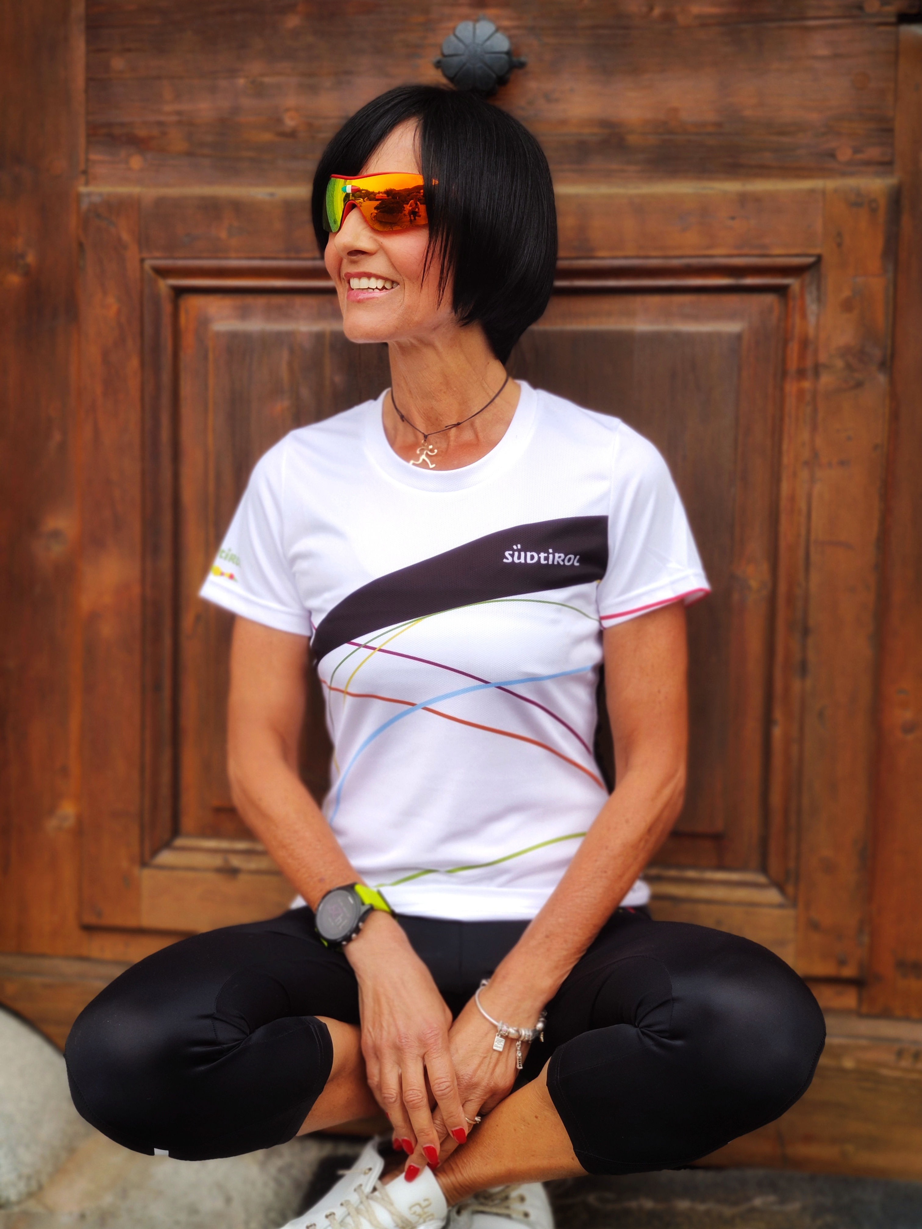 T-Shirt - Woman "Lines" white