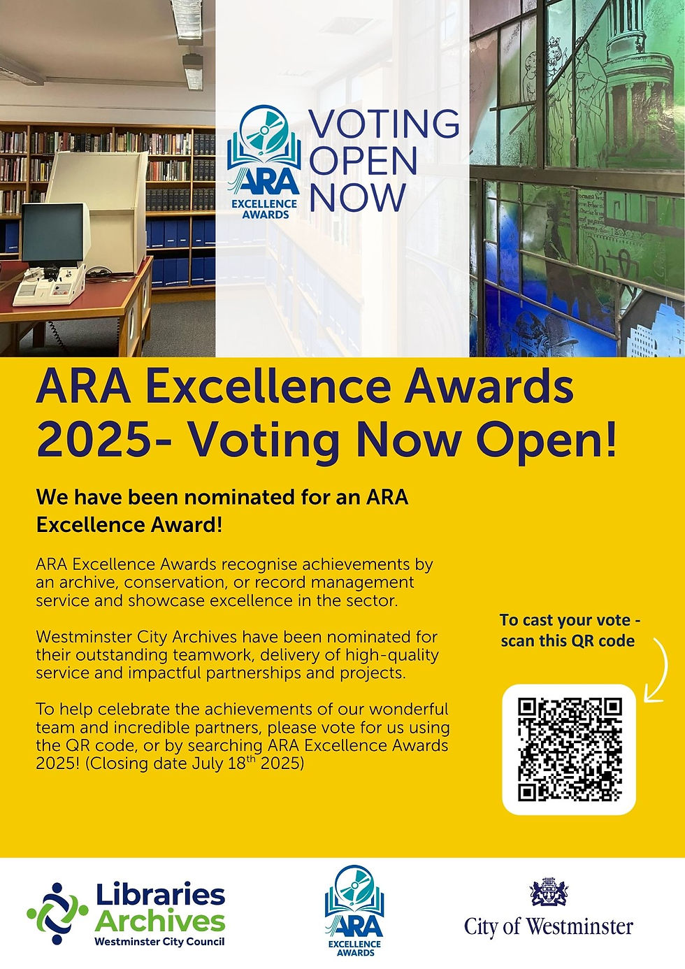 Vote for Westminster City Archives!