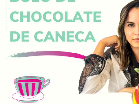 Bolo de chocolate de caneca