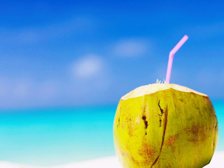 Água de coco e o verão