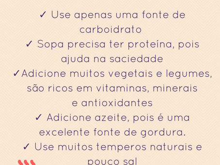 Como fazer uma sopa saudável?