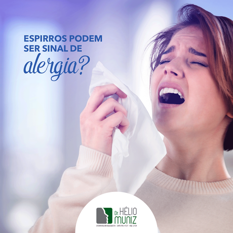 Espirros podem ser sinal de alergia?
