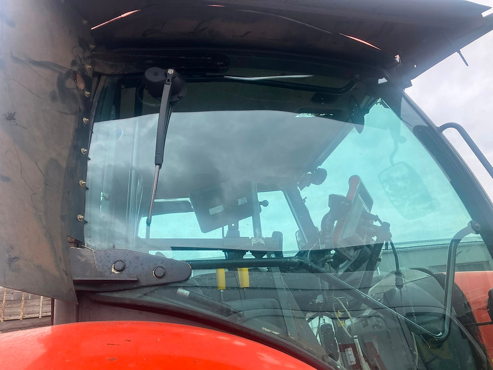 GeckoWiper universal retrofit tractor windshield wiper kit for agricultural and industrial machinery