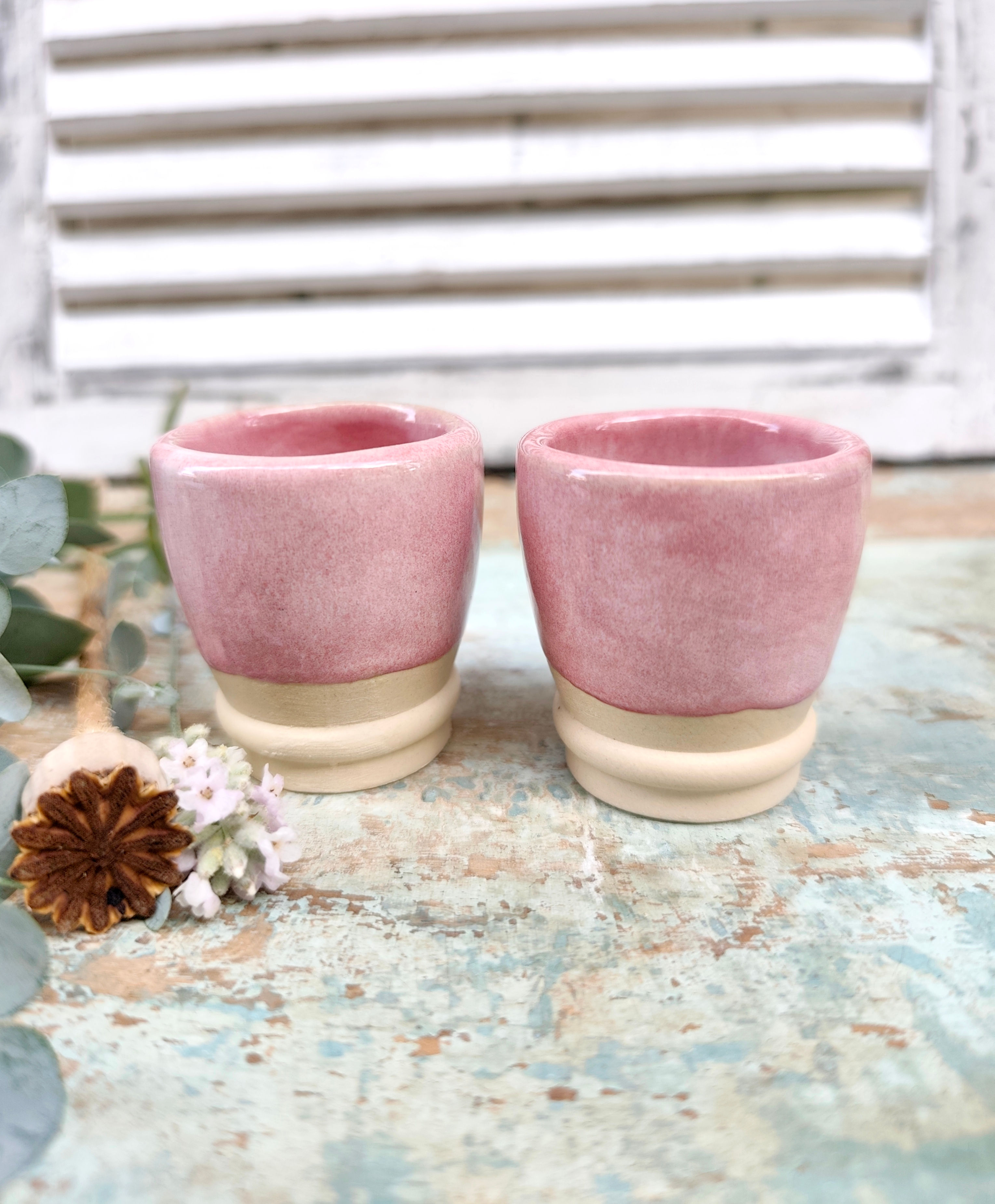 2 Schnapsibecher "Think Pink" No 22