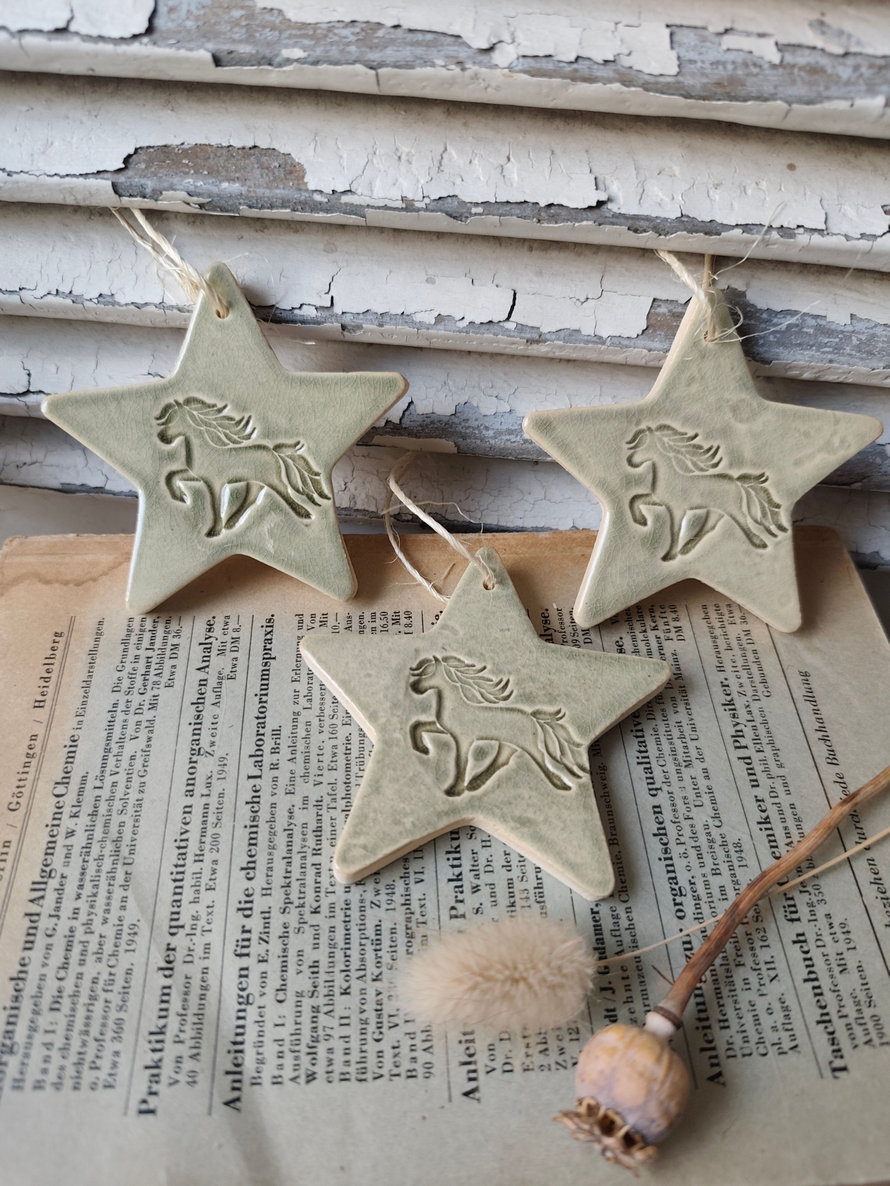 Toelterstern gruen 3er Set