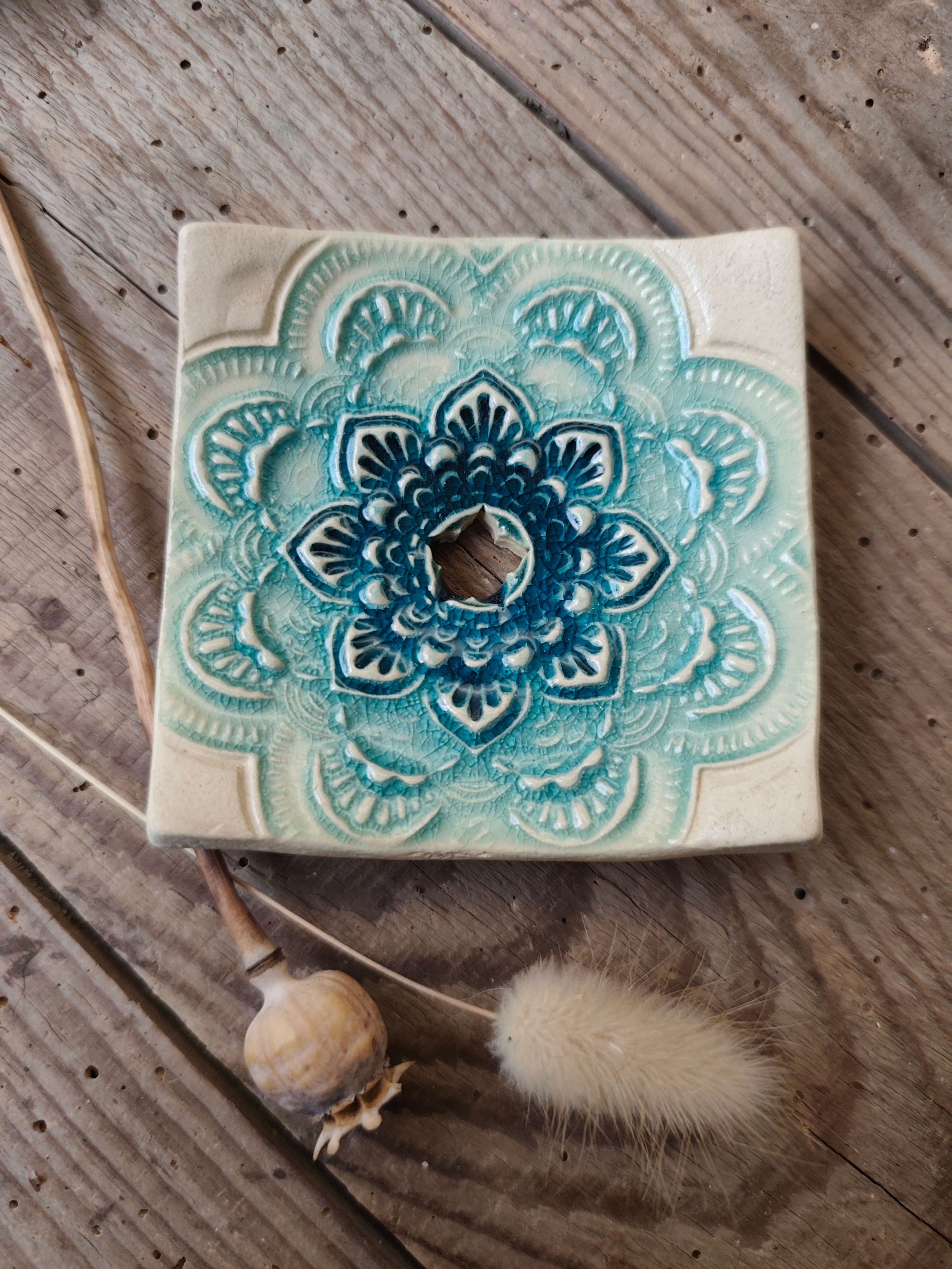 Mandala Square Seifenschälchen