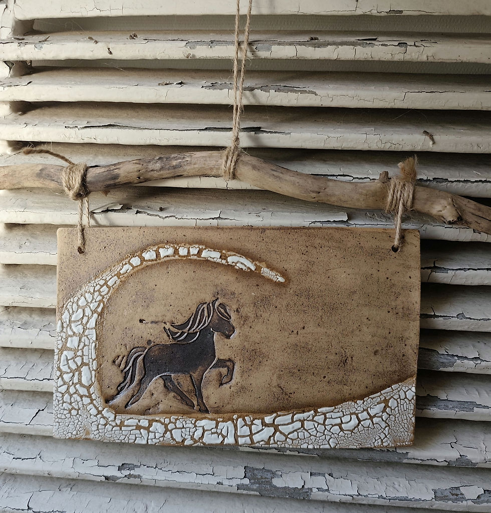 Eisschollentölter - Keramikwandkunst