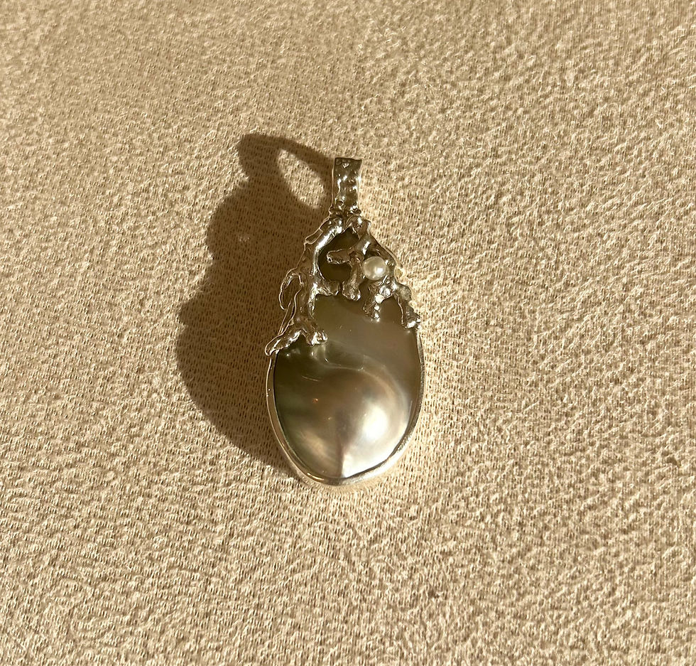Thumbnail: Lagoon Mabe Pendant