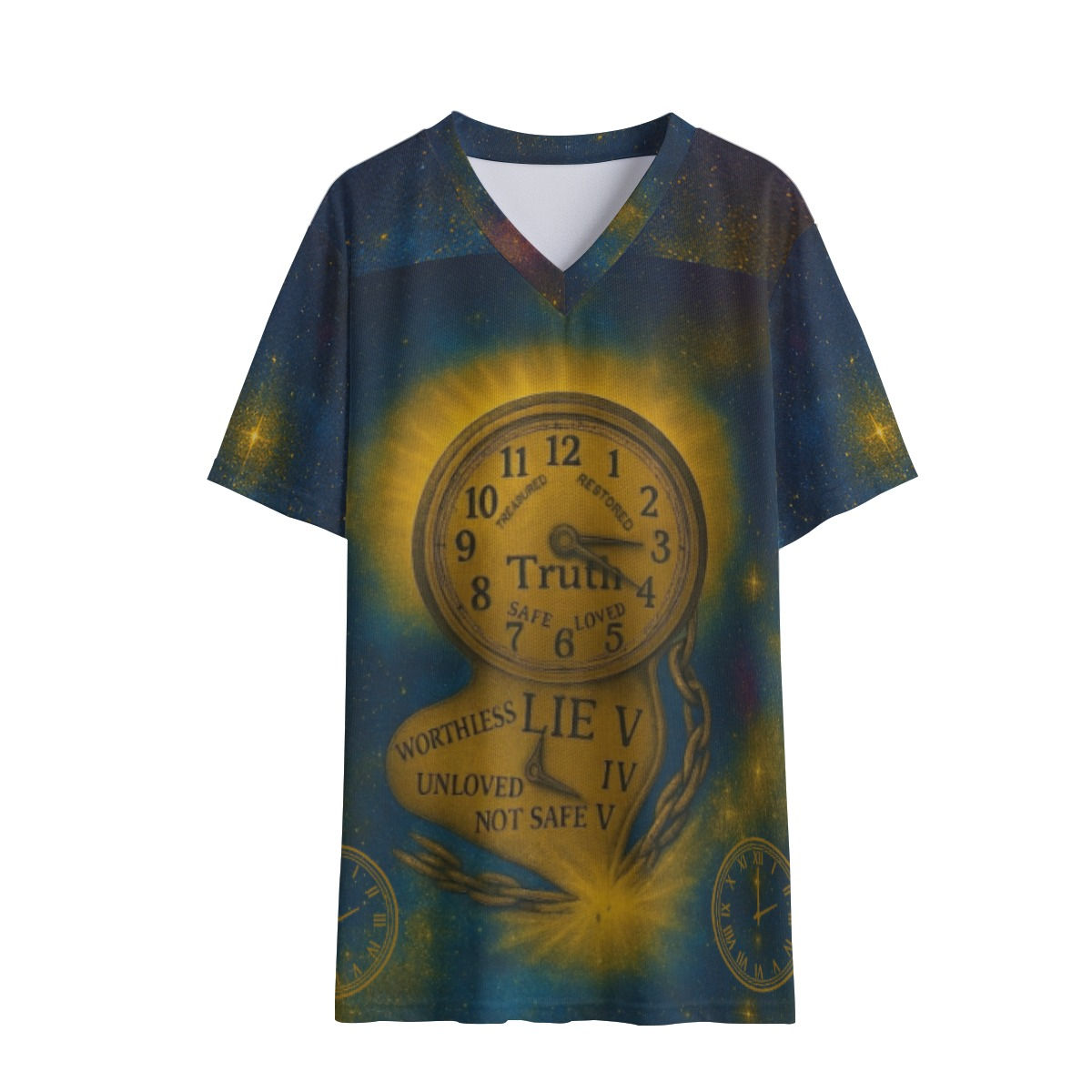 Truth Clock Girl's V-neck T-shirt