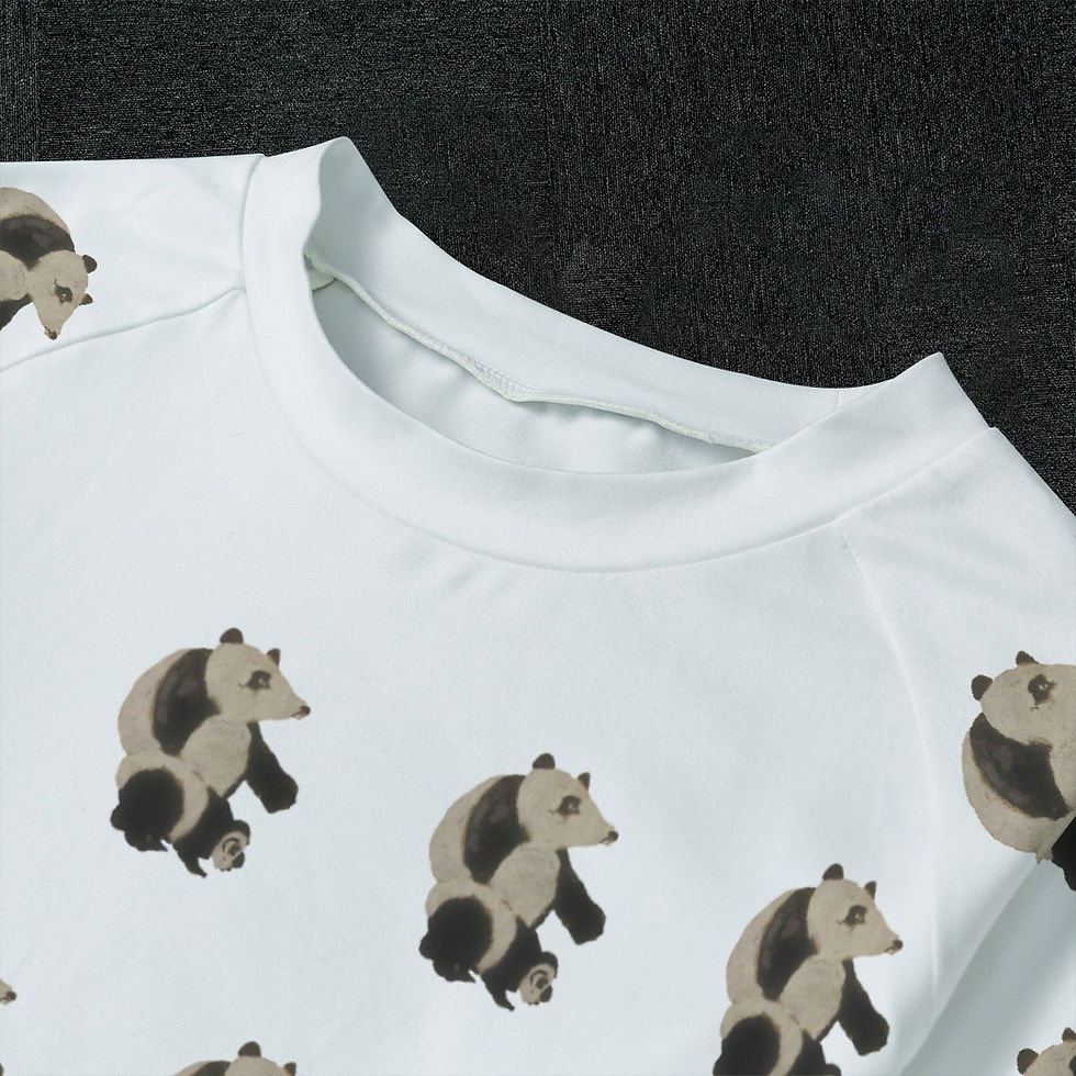 Thumbnail: Girl's Panda Bears Sleep Pajamas