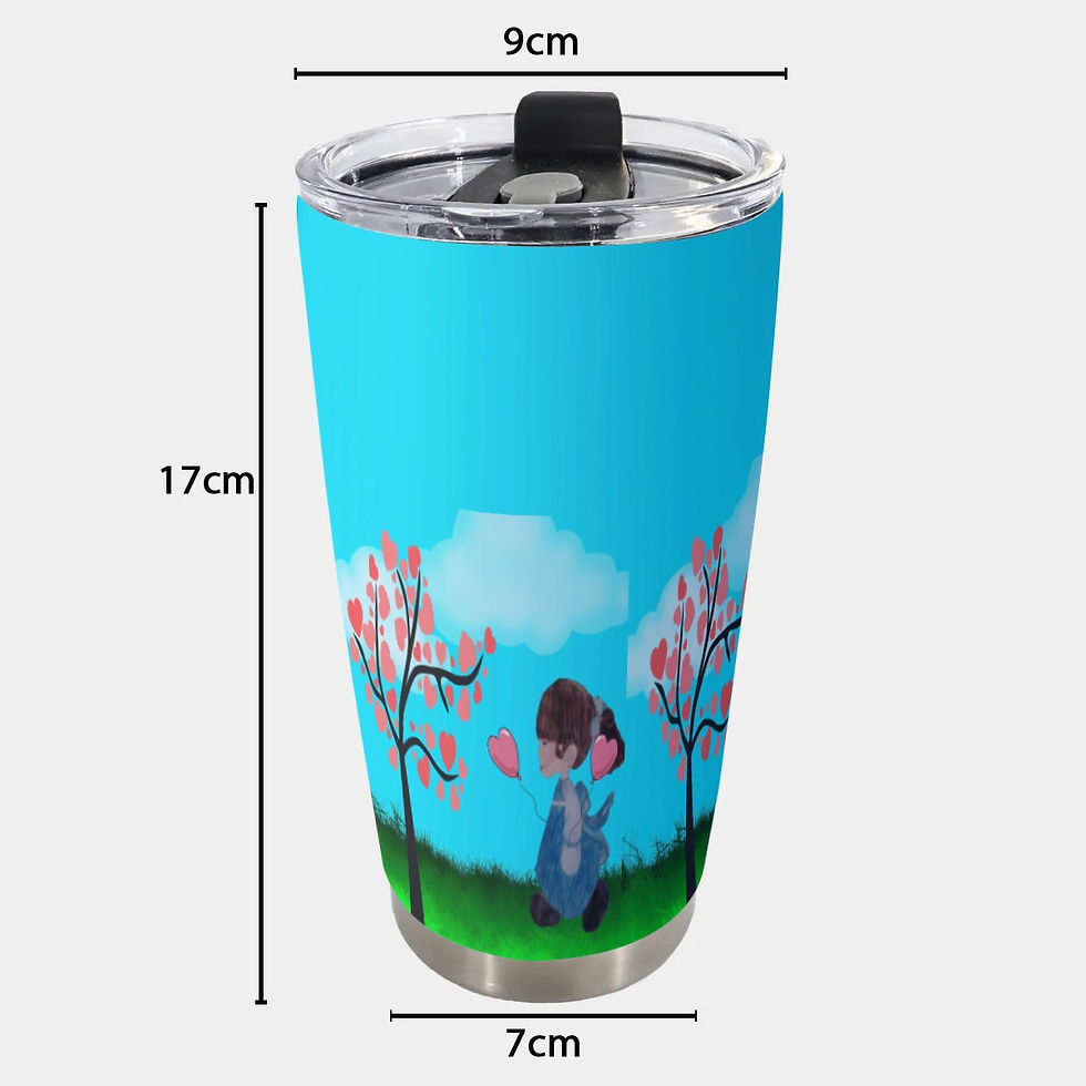 Thumbnail: Charity's "Love Grows" Girl Walking Tumbler