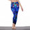 Thumbnail: Melinda's Dreamy Blue Sparkles Women's High Waist Leggings