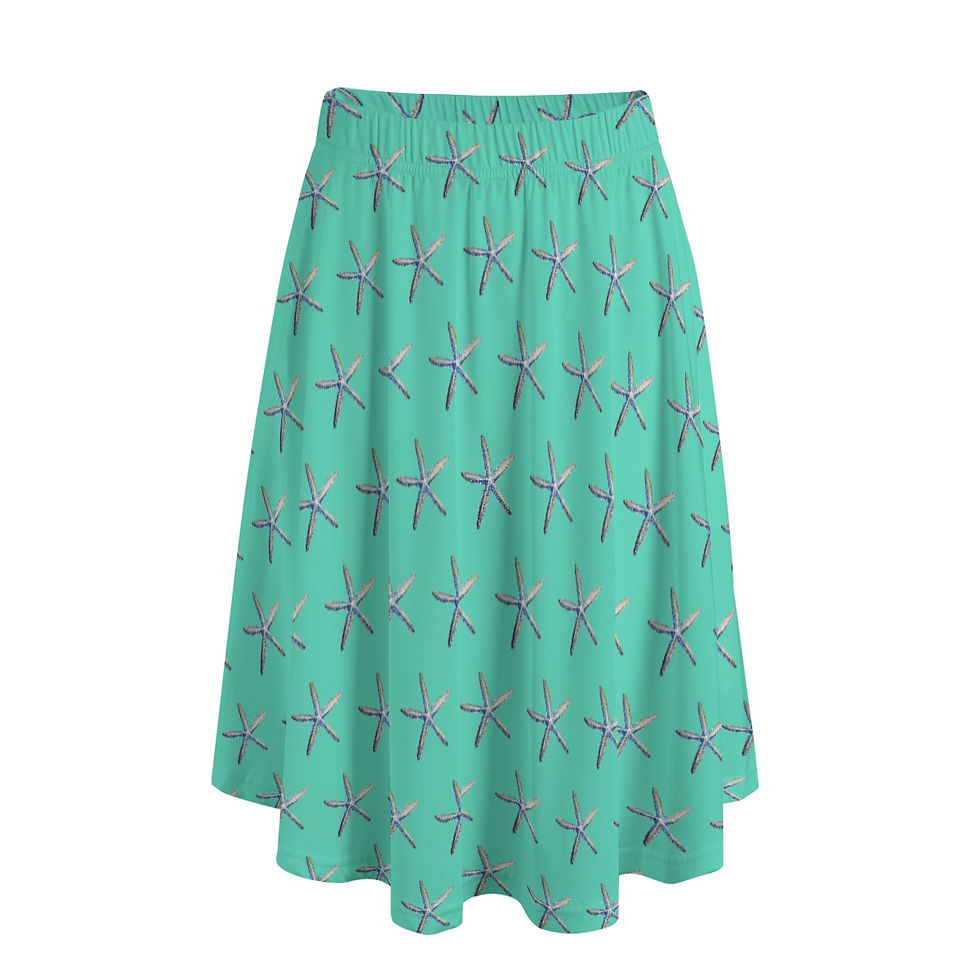 Star Fish Women's Long Maxi Skirt With Pockets