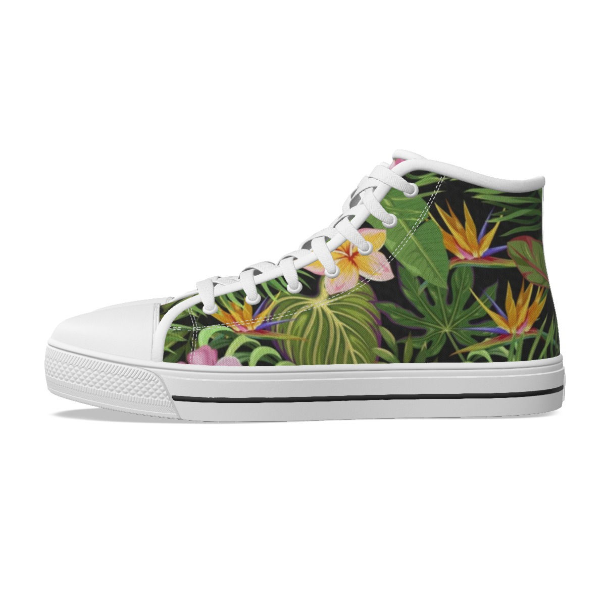 Green Leaves Kid's Canvas Shoes