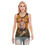 Thumbnail: Lion Print Women's Skinny Sport Tank Top