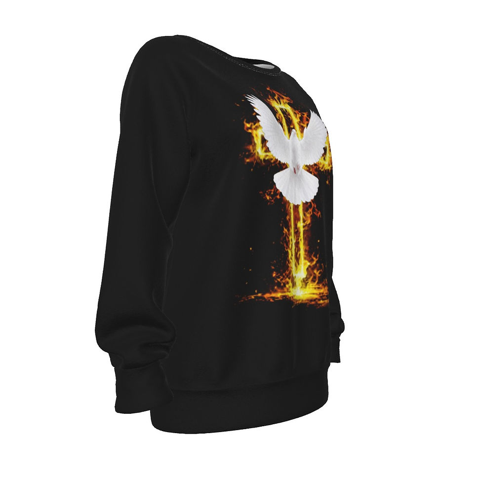 Thumbnail: Holy Ghost Fire Women's Raglan Sleeve Sweatshirt