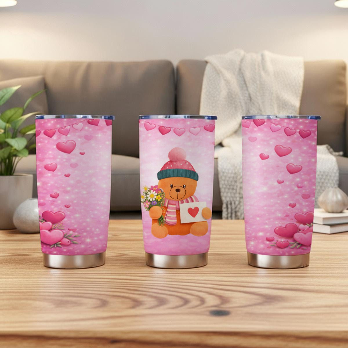 Beary Loved Tumbler 20oz