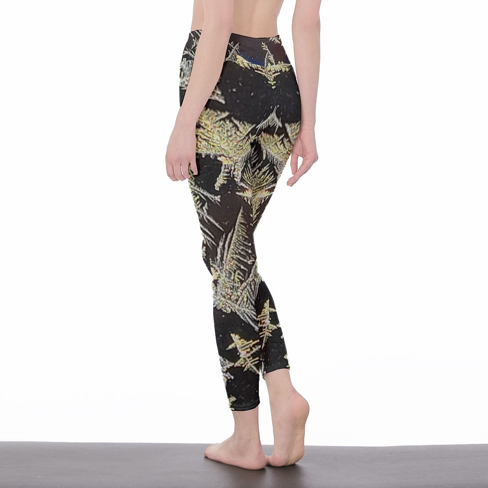 Thumbnail: Melinda's snowflakes One Women's High Waist Leggings