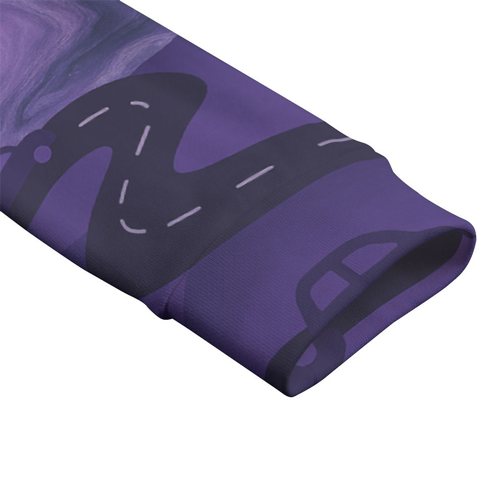 Thumbnail: Purple Adventures Kid's Round Neck Sweatshirt | 310GSM Cotton