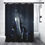 Thumbnail: Galaxy Howling Wolves Shower Curtain