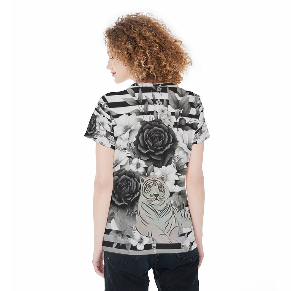 Thumbnail: Melinda's White Tiger Women's T-Shirt