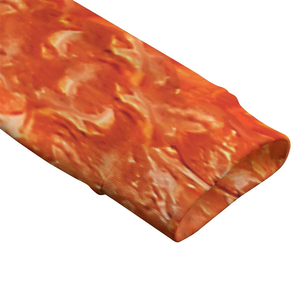 Thumbnail: L.H.'s Orange Holy Ghost Fire Girl's Round Neck Sweatshirt