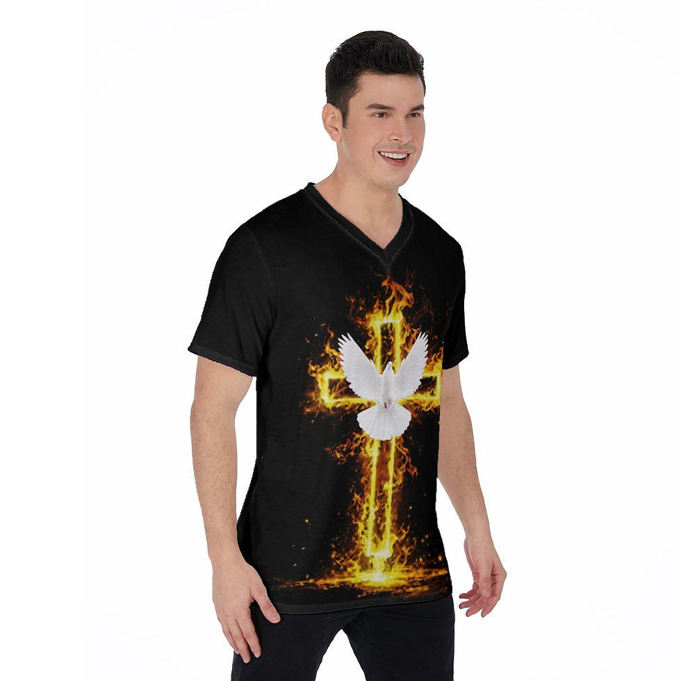 Thumbnail: All-Over Print V-Neck T-Shirt